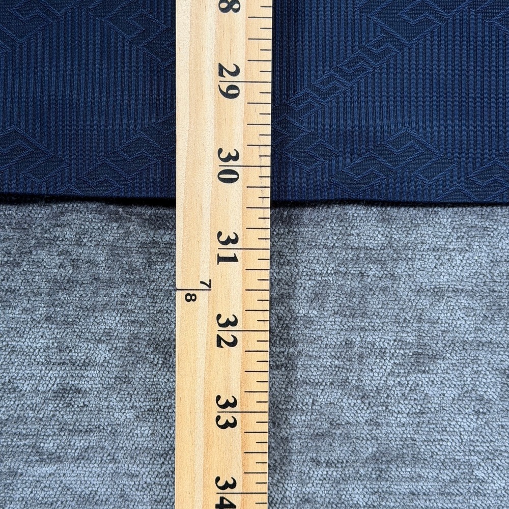 Pavini Polo Shirt Geometric Pattern Navy Short Sleeve XL - Picture 8 of 8